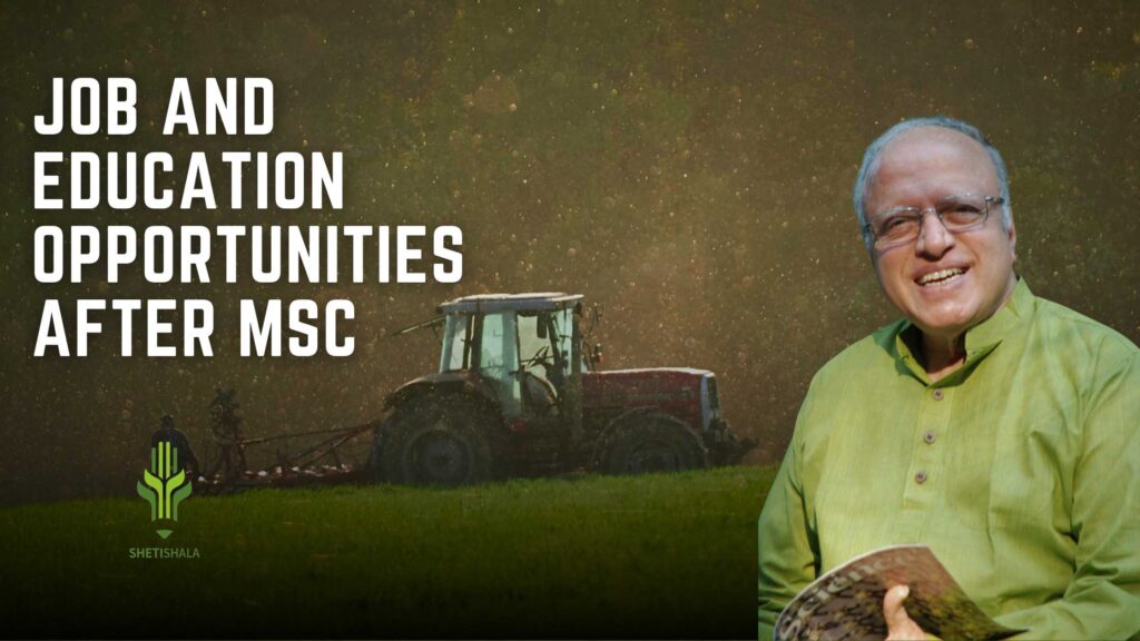 Career Opportunities after MSc Agriculture